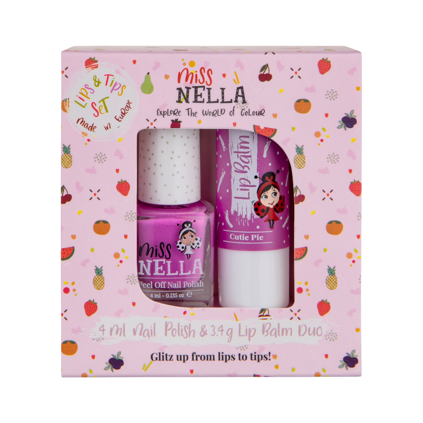 Blueberry smoothie Nail polish and Cutie pie Lip balm