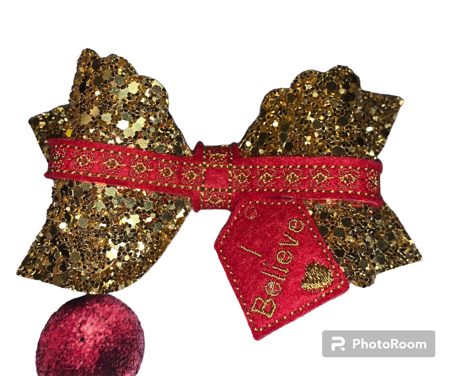I believe chunky glitter bow