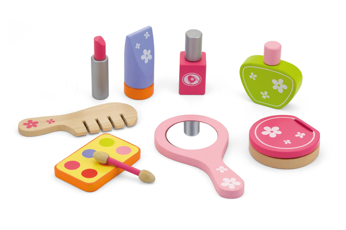 Wooden Beauty Case & MakeUp
