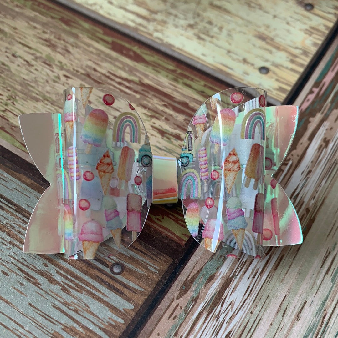Ice cream Pigtails bows