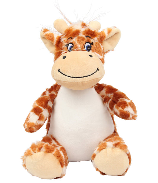 Personalised mini giraffe teddy