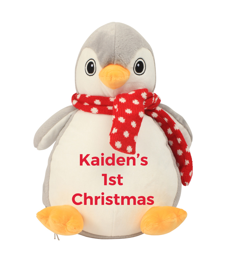 Penguin Christmas soft plush teddy