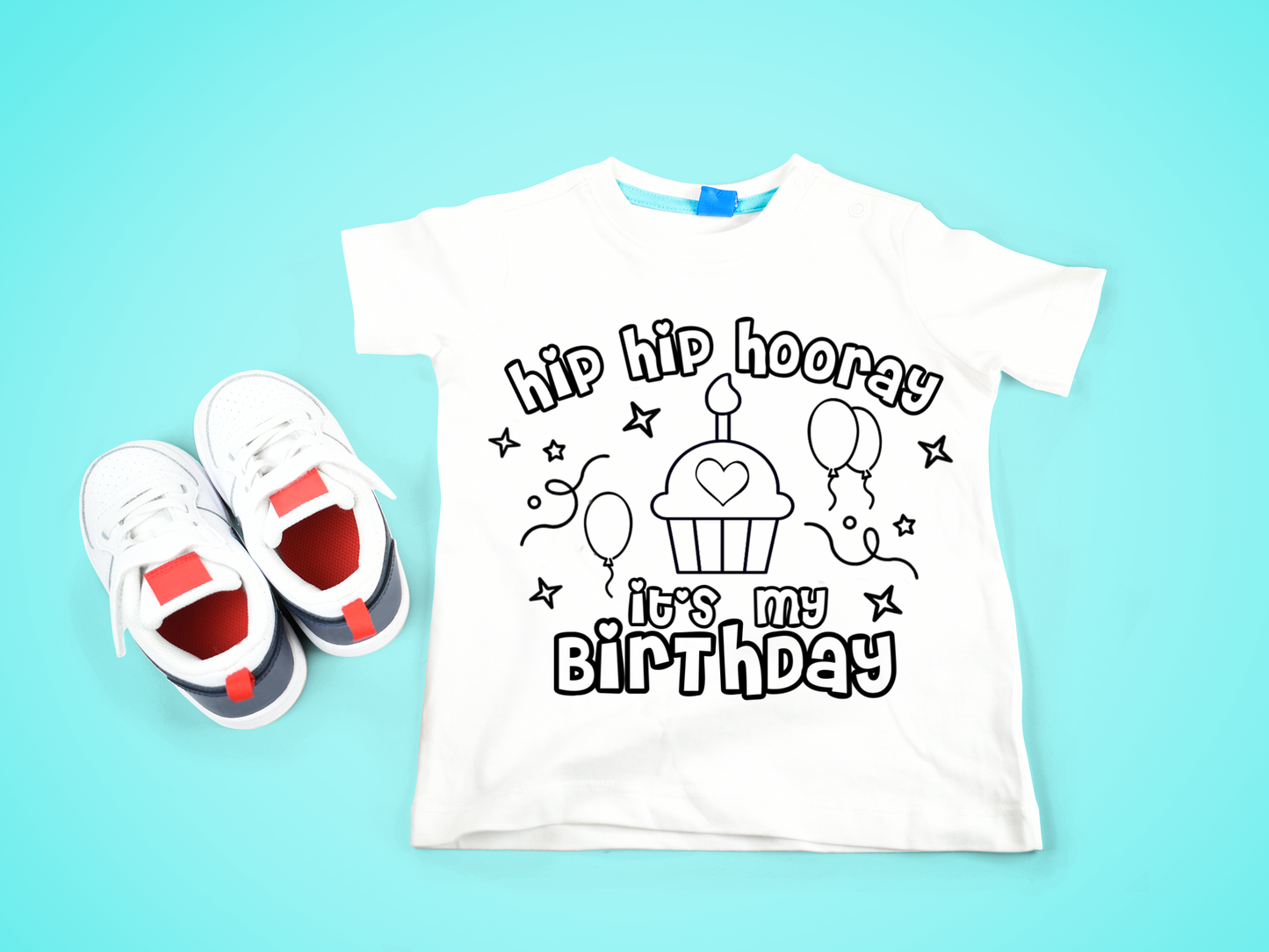 It’s my birthday colour your own t-shirt